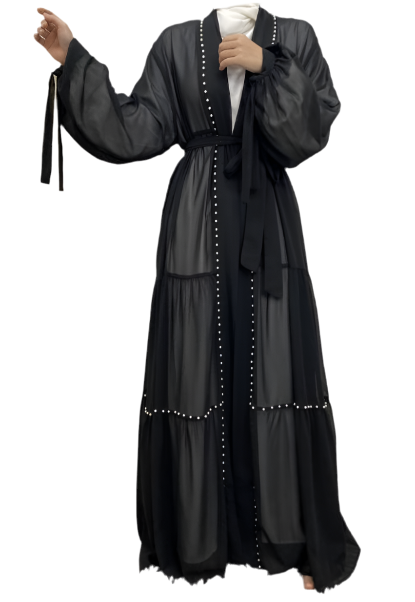 PEARL OPEN ABAYA & CARDIGAN