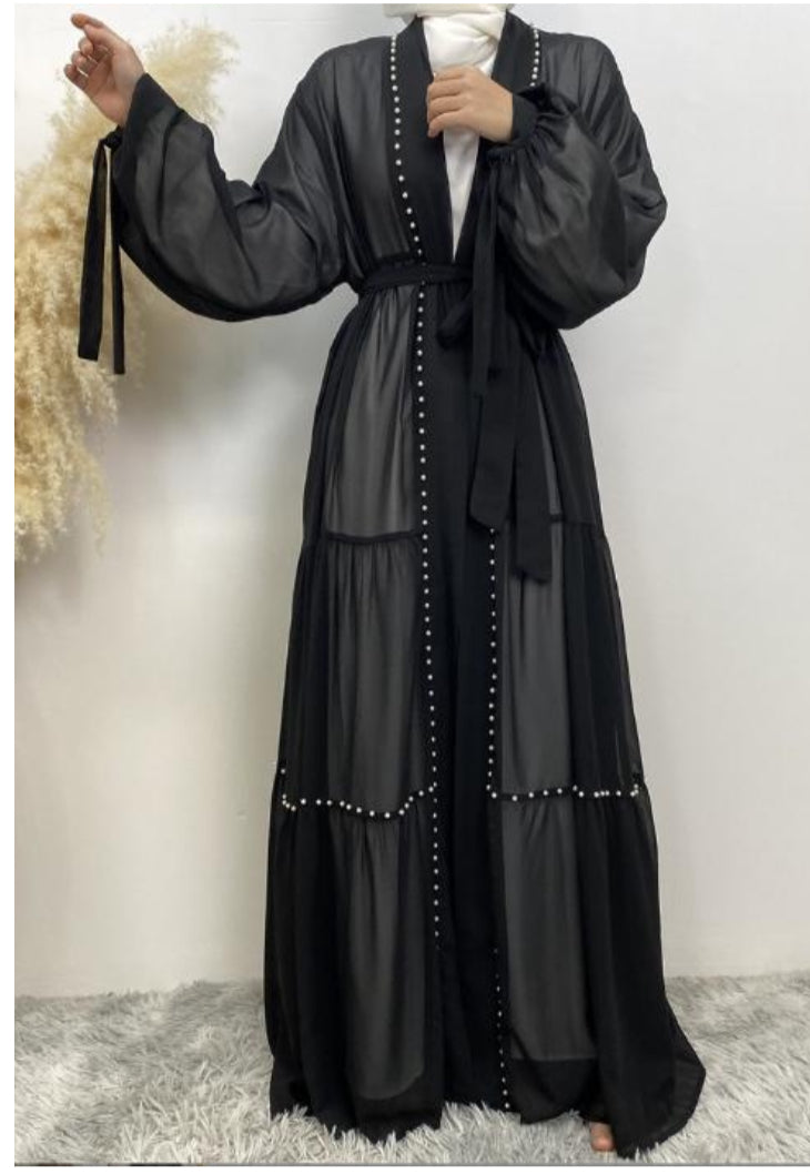 PEARL OPEN ABAYA & CARDIGAN