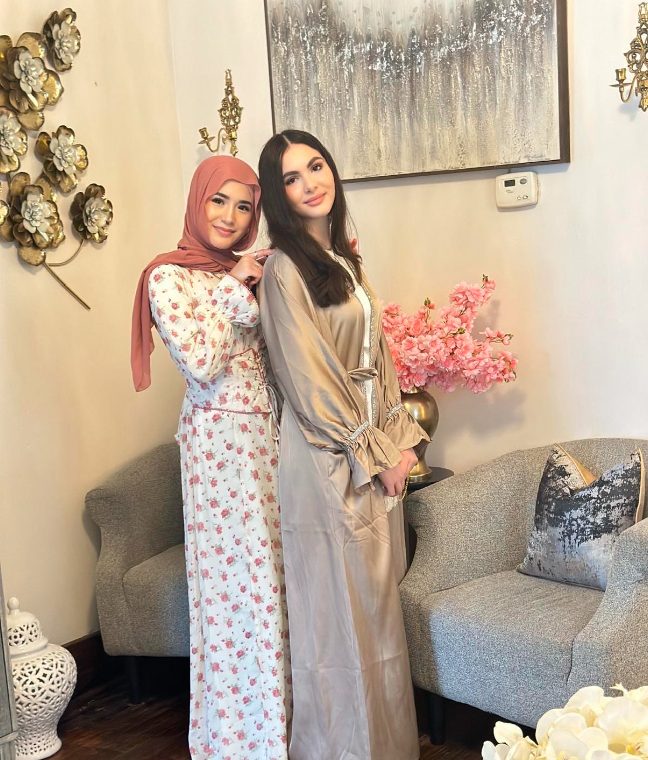 GOLDEN OPEN ABAYA
